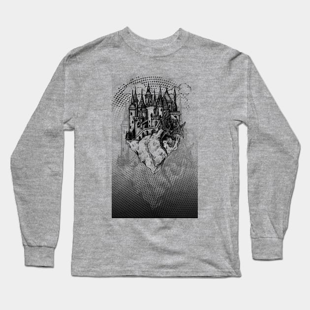 CASTLE IN THE AIR 2.0 Long Sleeve T-Shirt by luccablack